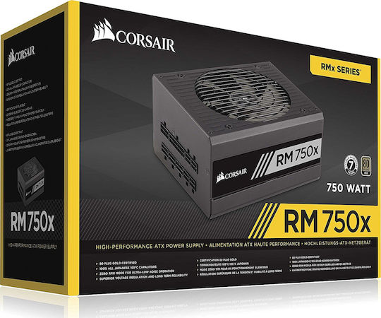 Corsair RMx 2018 Series RM750x 750W Τροφοδοτικό Υπολογιστή Full Modular 80 Plus Gold