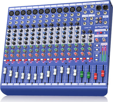 Midas DM-16 DM-16 Αναλογική Κονσόλα 16 Καναλιών με Phantom Power & 12 Εισόδους XLR