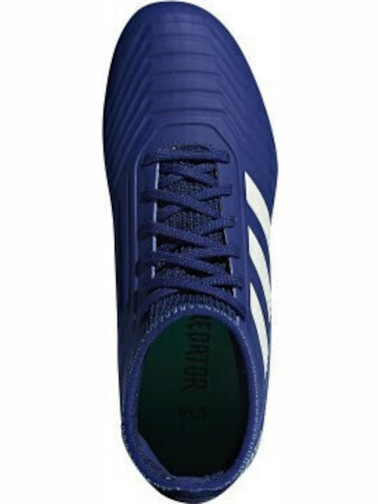 Predator 18.3 FG Kids Molded Soccer Shoes with Sock Blue