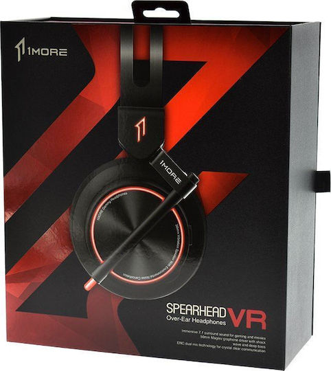 1More H1005 Über Ohr Gaming-Headset mit Verbindung 3,5mm / USB Schwarz