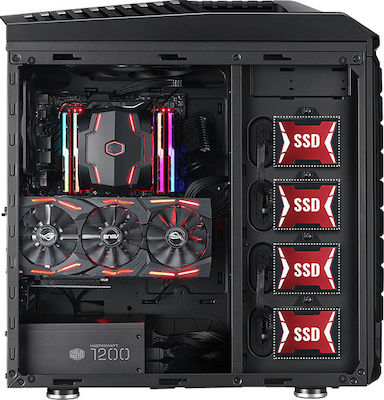 CoolerMaster Trooper SE Gaming Voller Turm Computergehäuse Schwarz