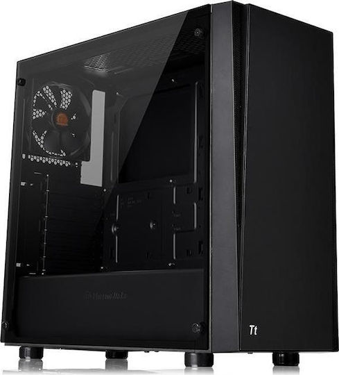 Thermaltake Versa J21 Tempered Glass Edition Gaming Midi Tower Κουτί Υπολογιστή με Πλαϊνό Παράθυρο Μαύρο