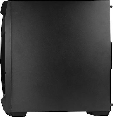 Antec DF500 RGB Геймърско бюро Midi Tower Компютърна кутия със страничен прозорец Черен