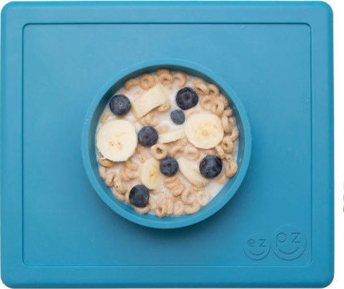 Ezpz Silicone Baby Tray Happy Bowl for 24+ months Blue