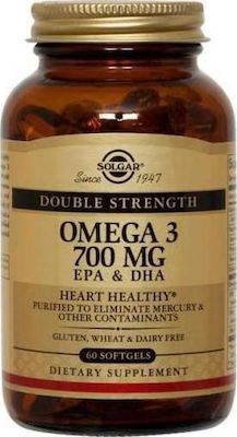 Solgar Double Strength Omega 3 Ιχθυέλαιο 60 μαλακές κάψουλες