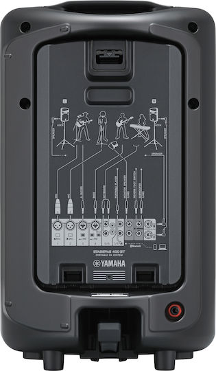 Yamaha Stagepas 400BT H010.00029 Σετ με Αυτοενισχυόμενα Ηχεία PA 360W με Woofer 8" 28.9x27.5x47.2εκ.