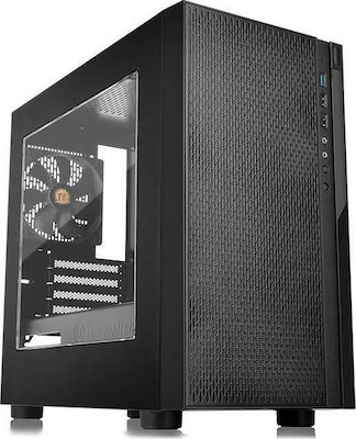 Thermaltake Versa H18 Midi Tower Κουτί Υπολογιστή με Πλαϊνό Παράθυρο Μαύρο