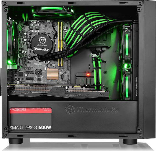 Thermaltake Versa H18 Gaming Midi Tower Computer Case with Side Window Black