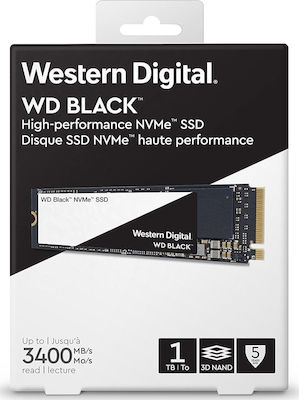 Western Digital WD Black SSD 1TB τύπου M.2 με σύνδεση PCI Express 3.0 WDS100T2X0C