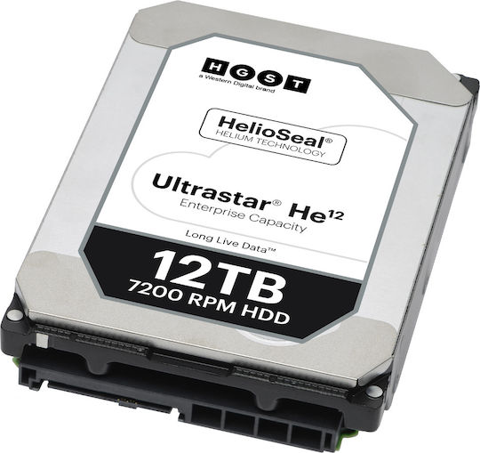 Hitachi Ultrastar He12 12TB HDD Σκληρός Δίσκος 3.5" SAS 3.0 7200rpm με 256MB Cache για Server