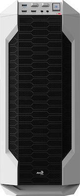Aerocool LS-5200 Jocuri Turnul Midi Cutie de calculator cu fereastră laterală Argint
