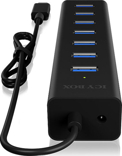 Icy Box Hub 7 Θυρών USB 3.0 με σύνδεση USB-C