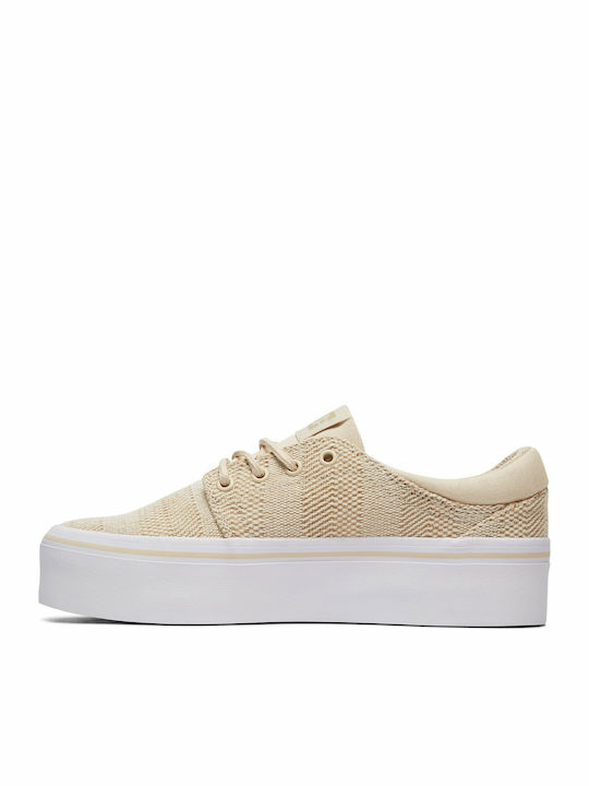 DC Trase Platform Tx Se Damen Sneakers Beige