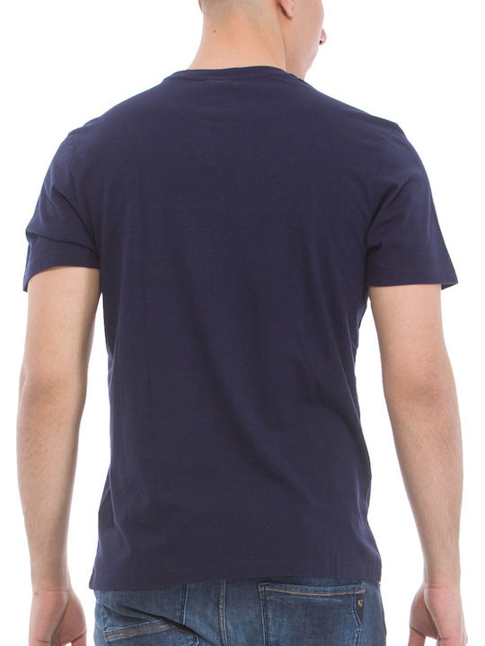 Franklin & Marshall Men's Short Sleeve T-shirt Navy Blue