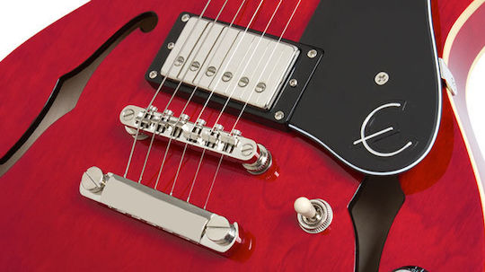 Epiphone ES-339 Pro Електрическа Китара ES с HH Конфигурация на Пикапите Череша