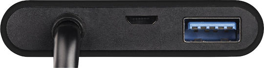 HAMA USB-C Докинг станция с HDMI 4K Черен (00135729)