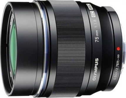 Olympus Crop Φωτογραφικός Φακός M.Zuiko Digital ED 75mm f/1.8 Σταθερός για Micro Four Thirds (MFT) Mount Μαύρος