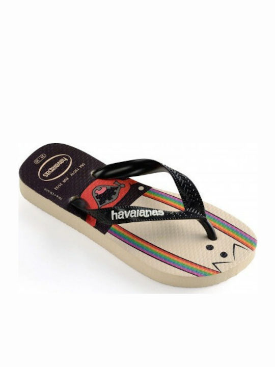 Kids' Flip Flop Black Cartoon