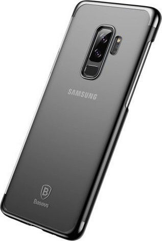 Baseus Glitter Series Plating Hard Back Cover Plastic Negru (Galaxy S9+)