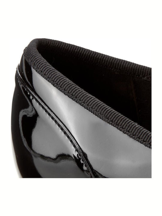 Patent Leather Ballerinas Couture Bloom Black