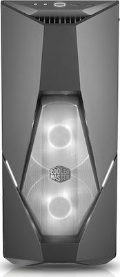 CoolerMaster MasterBox K500 Gaming Midi Tower Κουτί Υπολογιστή με Πλαϊνό Παράθυρο και RGB Φωτισμό Μαύρο