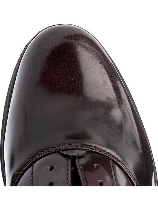 D Jerrica C Δερμάτινα Γυναικεία Oxfords σε Μωβ Χρώμα