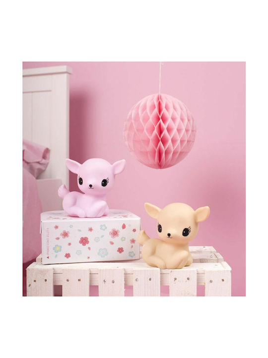 A Little Lovely Company Led Kids Decorative Lamp Deer Fawn Beige