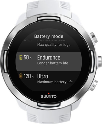 Suunto 9 Baro Stainless Steel 50mm Waterproof Smartwatch with Heart Rate Monitor (White)