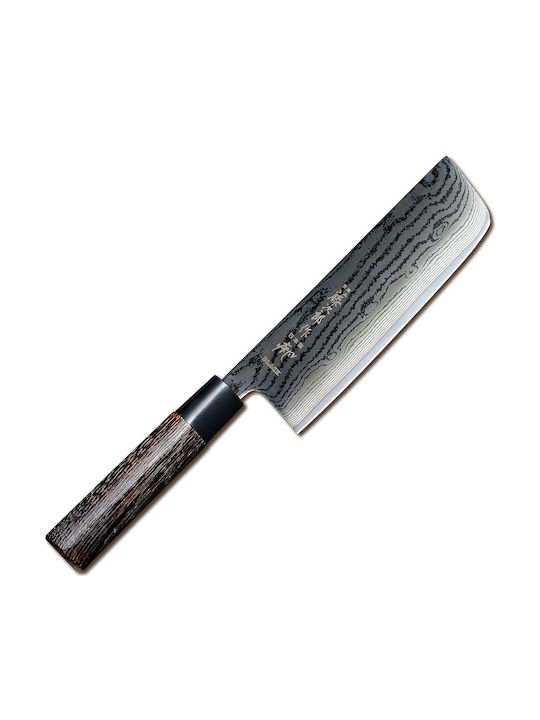 Tojiro Shippu Μαχαίρι Nakiri από Δαμασκηνό Ατσάλι Black, Tojiro 16.5cm