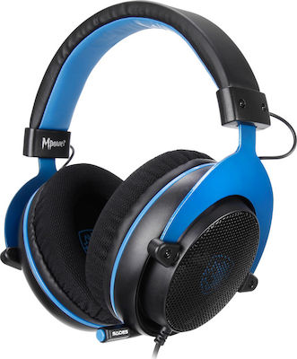 Sades Mpower Over Ear Gaming Headset with Connection 3.5mm Blue