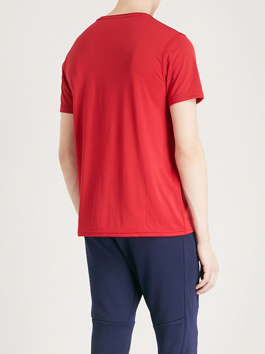 Ralph Lauren Men's Athletic Short Sleeve Blouse Red