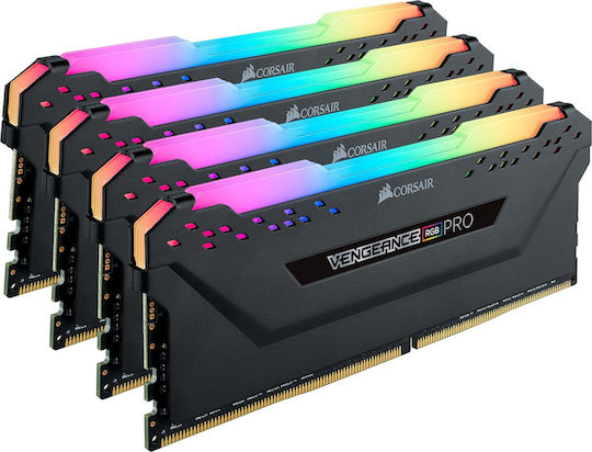 Corsair Vengeance RGB Pro 32GB DDR4 RAM with 4 Modules (4x8GB) and 2666 Speed for Desktop