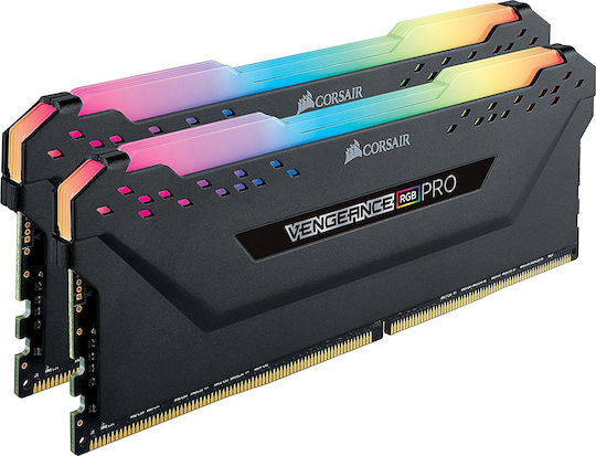 Corsair Vengeance RGB Pro DDR4 16GB RAM με 2x8GB Modules και Ταχύτητα 3200 για Desktop