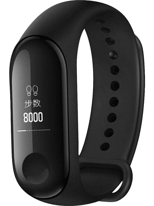 Xiaomi Mi Band 3 Водоустойчив с пулсомер Черен
