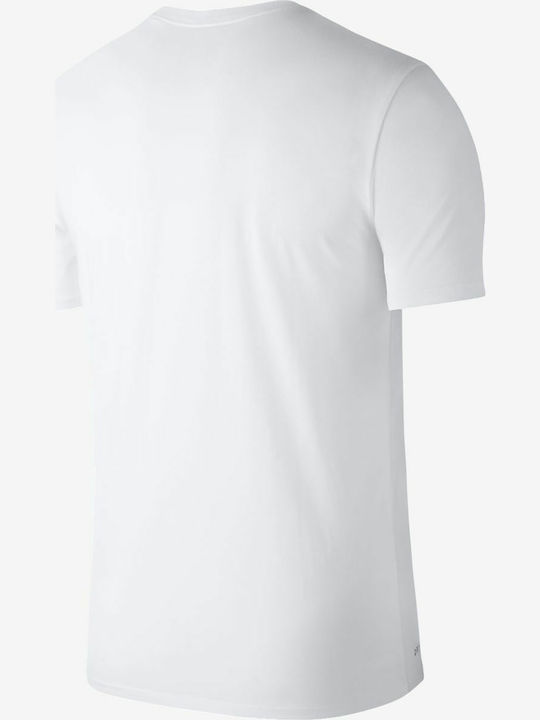 Jordan Air Photo Men's Athletic T-shirt Short Sleeve White