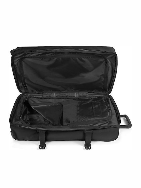 Eastpak Tranverz L Large Fabric Black Suitcase with 2 Wheels Height 79cm