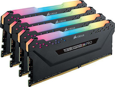 Corsair Vengeance RGB Pro 32ГБ DDR4 RAM с 4 модула (4x8GB) и Скорост 3000 за Настолен компютър