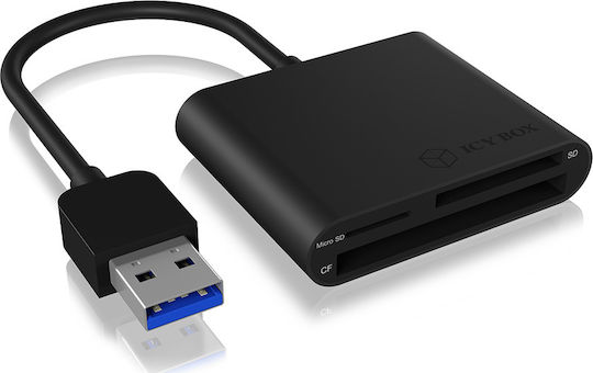 Icy Box Card Reader USB 3.0 για SD/microSD/CompactFlash