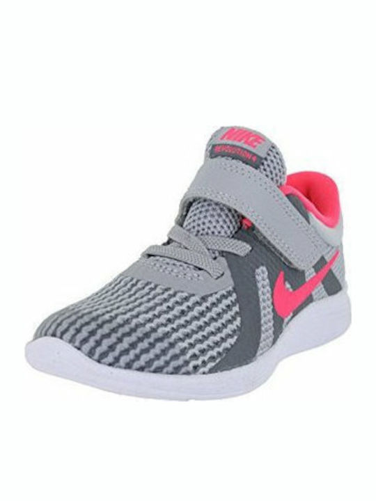 Revolution Revolution 4 TD Kids Sports Shoes Running with Hoop & Loop Closure Gray