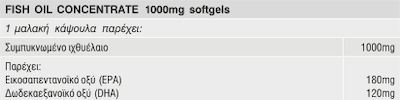 Solgar Fish Oil Concentrate Fischöl 1000mg 60 Softgels