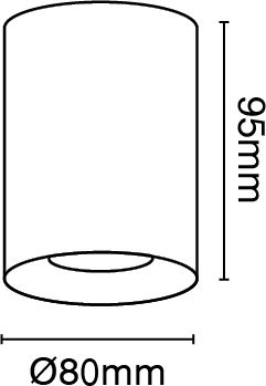 VK Lighting VK/03002/GR Spot Simplu cu Bază GU10 în Culoare Verde VK Lighting VK/03002/GR Spot Simplu cu Bază GU10 în Culoare Verde