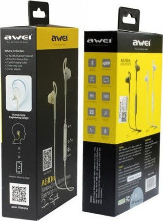 Awei A610BL In-ear Bluetooth Handsfree Earphones Black