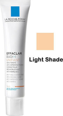 La Roche Posay Effaclar Duo+ Unifiant Light Gel Προσώπου Ημέρας με Χρώμα για Ενυδάτωση, Ατέλειες & Ακμή 40ml