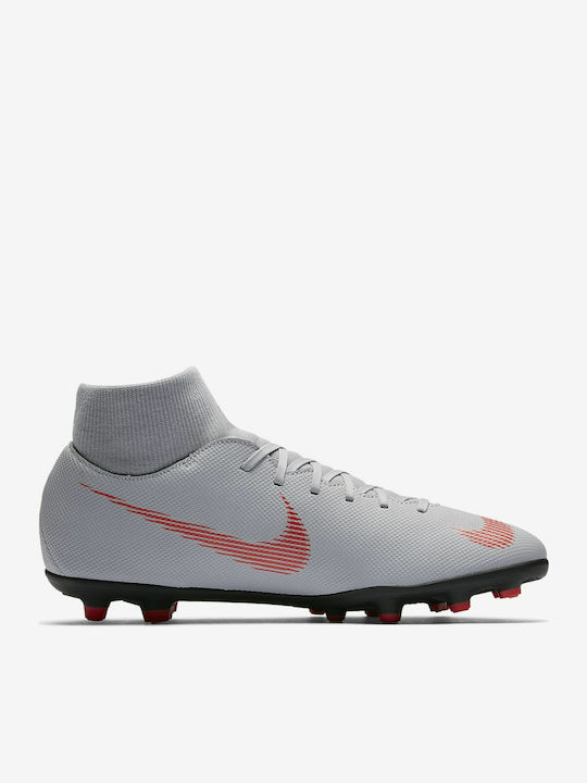 Nike Mercurial Superfly VI Club MG Football Shoes with Cleats Gray