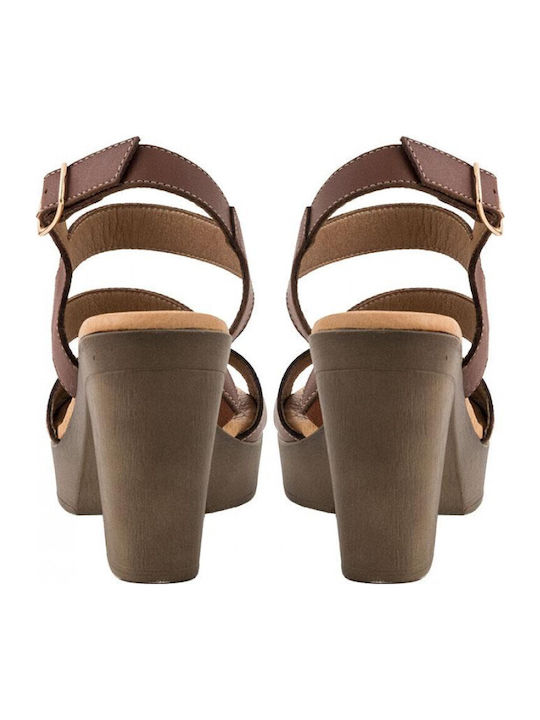 Leather Sandals Anatomic Brown