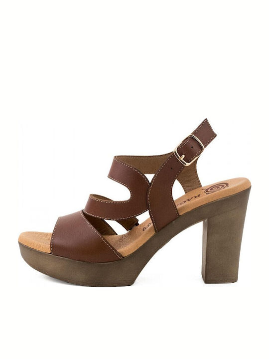 Leather Sandals Anatomic Brown