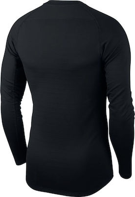Nike Pro Warm Ανδρική Ισοθερμική Μακρυμάνικη Μπλούζα Μαύρη