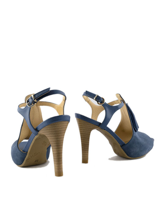 Suede Πέδιλα Navy Μπλε