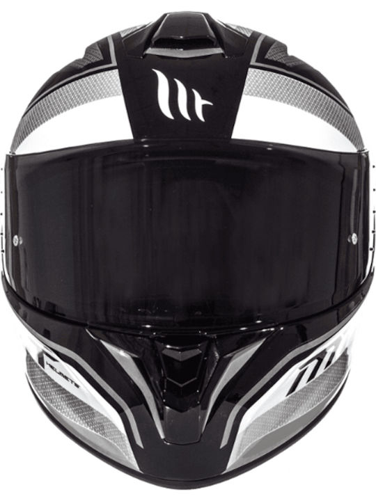 MT Targo Interact A8 Gloss Pearl Grey Motorcycle Helmet Full Face ECE 22.05 / DOT 1450gr
