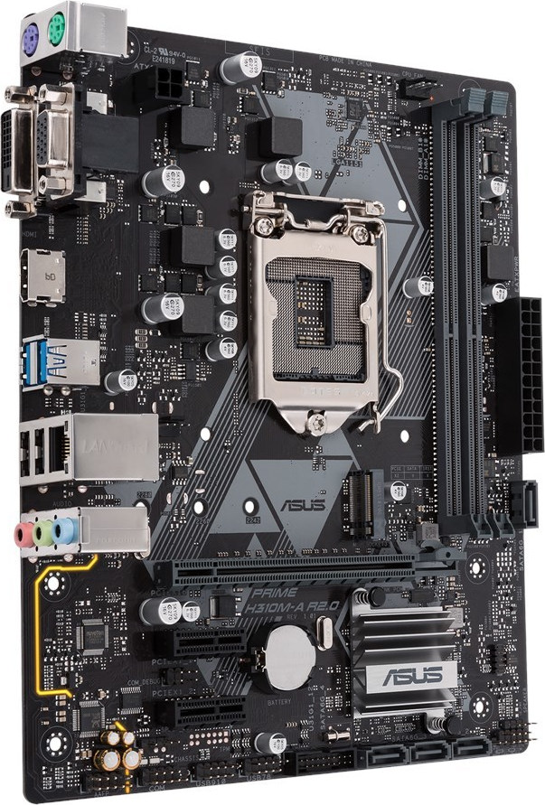 ASUS Prime H310M-A R2.0 Ricondizionata Placa-Mãe Asus Prime H310M-E R2.0/BR, Intel LGA 1151, MATX, DDR4 Scheda Madre ASUS H310 - 9
